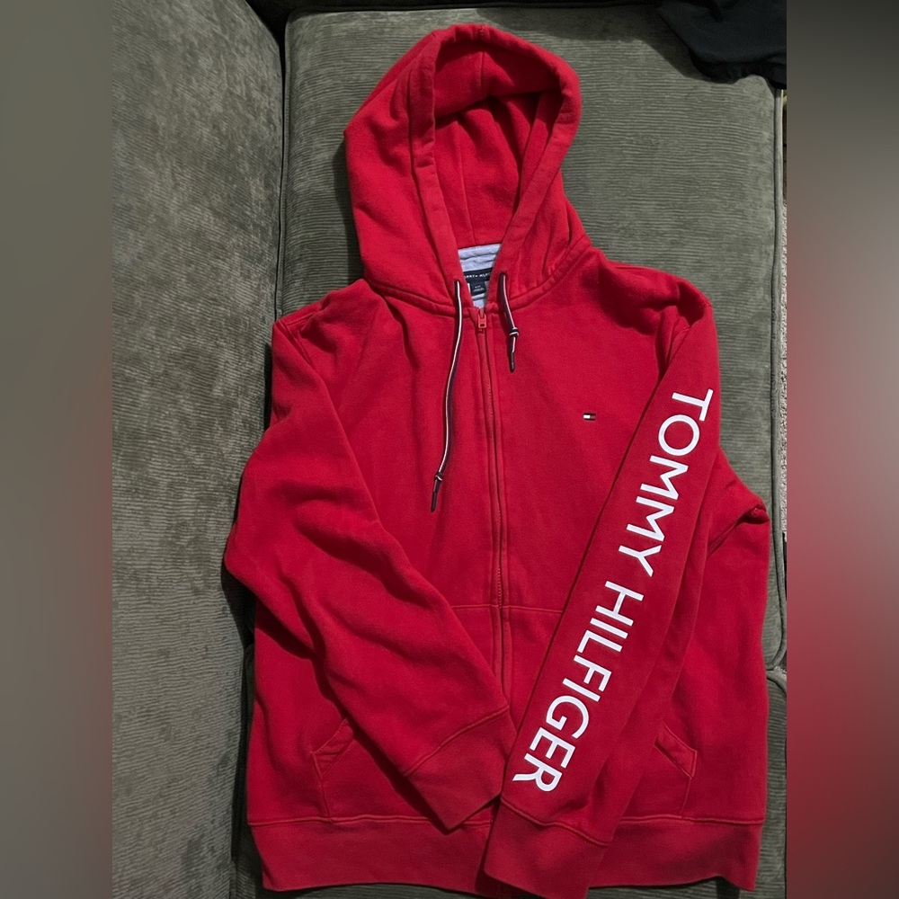 Tommy Hilfiger Red Zip Up